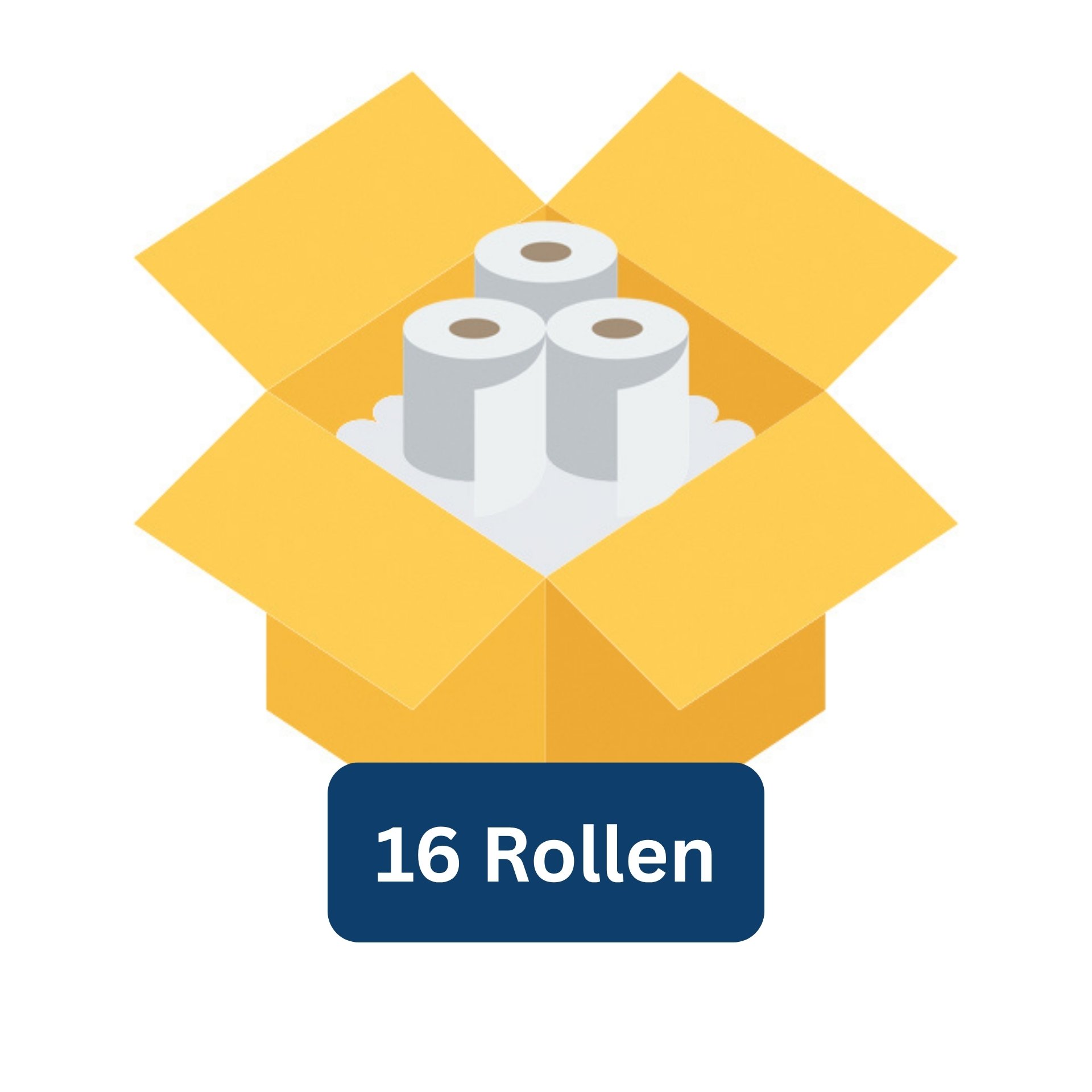 16 Rollen pro Karton - Liegenpapier