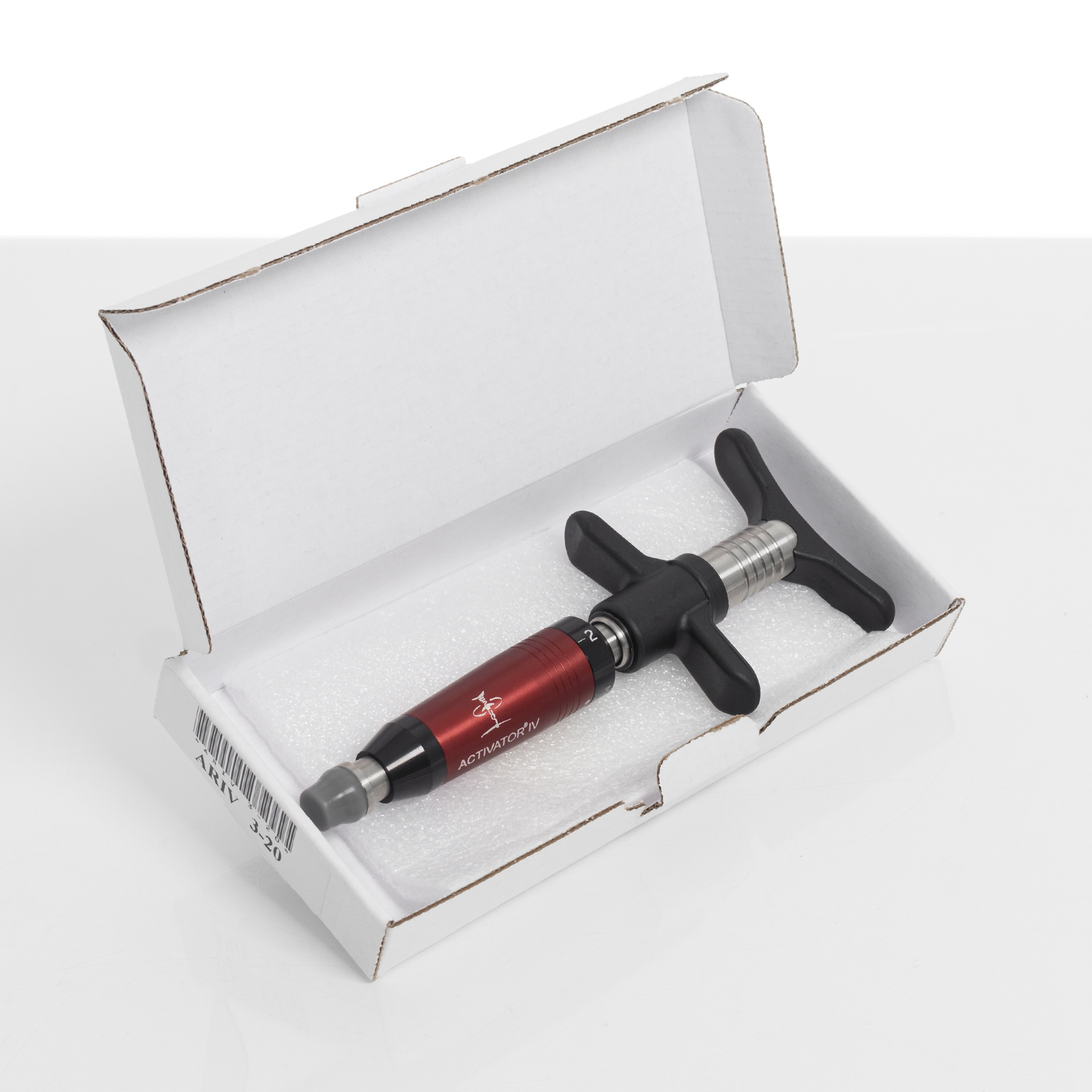 Activator IV im originalen Rot, abgebildet im Karton